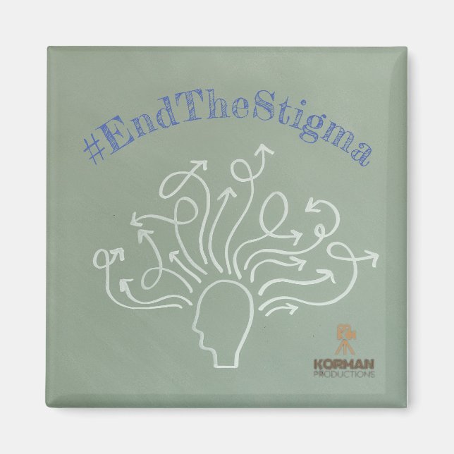 #EndTheStigma Korman Productions YouTube Channel  Magnet (Front)