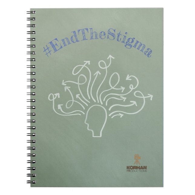 #EndTheStigma Korman Productions YouTube Channel  Notebook (Front)