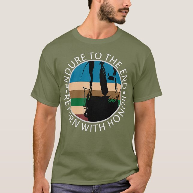 Endure and Return with Honour Missionary LDS T-Shirt (Front)