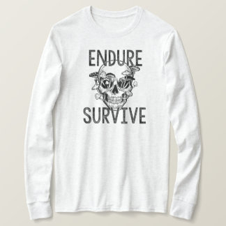 Endure and Survive Skull with Mushrooms T-Shirt