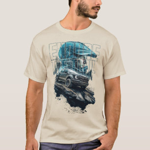 Endure Trail of 4x4 truck in Heroic Graphic Art T-Shirt