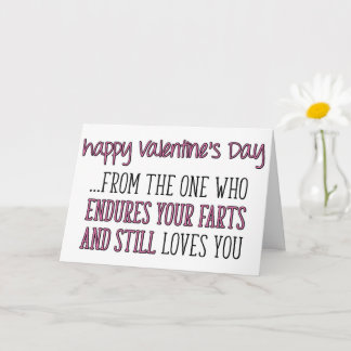 Endures Your Farts, Funny Valentine's Day Card