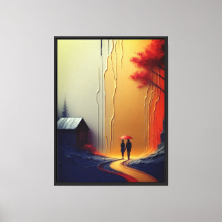 Enduring love and adventure Stretched Canvas Print