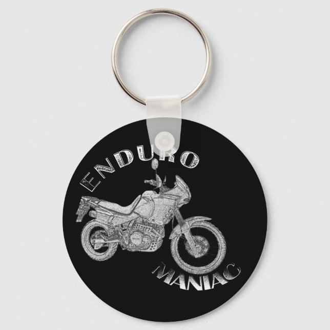 Enduro Maniac - Biker Key Ring (Front)