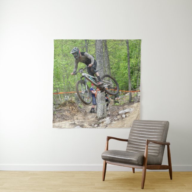 Enduro Mountain Bike Race Tapestry (In Situ)