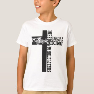 Enduro Mtb Mountain Bike Riding Downhill Christian T-Shirt