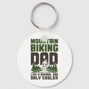 Enduro Mtb Mountain Bike Riding Downhill Dad Fathe Key Ring
