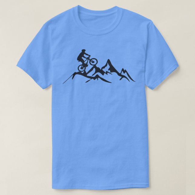 Enduro MTB Mountain Bike Riding Downhill Minimalis T-Shirt (Design Front)