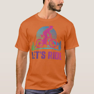 Enduro MTB Mountain Bike Riding Downhill Retro 80s T-Shirt