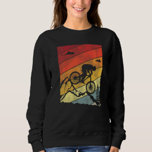 Enduro MTB Mountain Bike Riding Downhill Retro Vin Sweatshirt