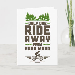 Enduro Mtb Mountain Bike Riding Downhill Vintage O Card