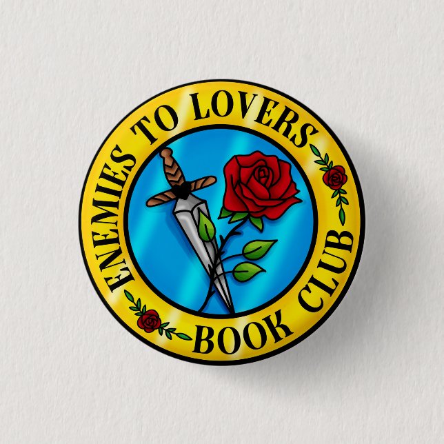 Enemies To Lovers Book Club Badge (Front)