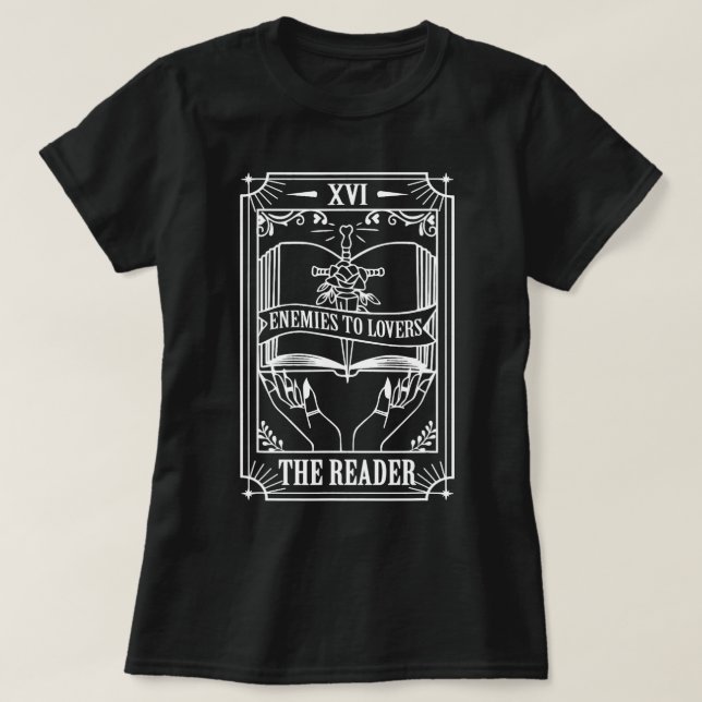 Enemies To Lovers The Reader Tarot Card Spicy Book T-Shirt (Design Front)