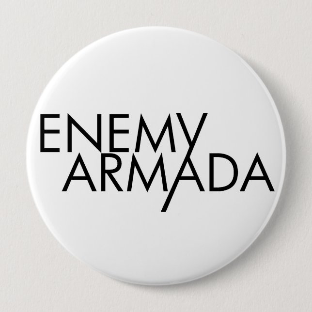 Enemy Armada Black Logo Pin (Front)