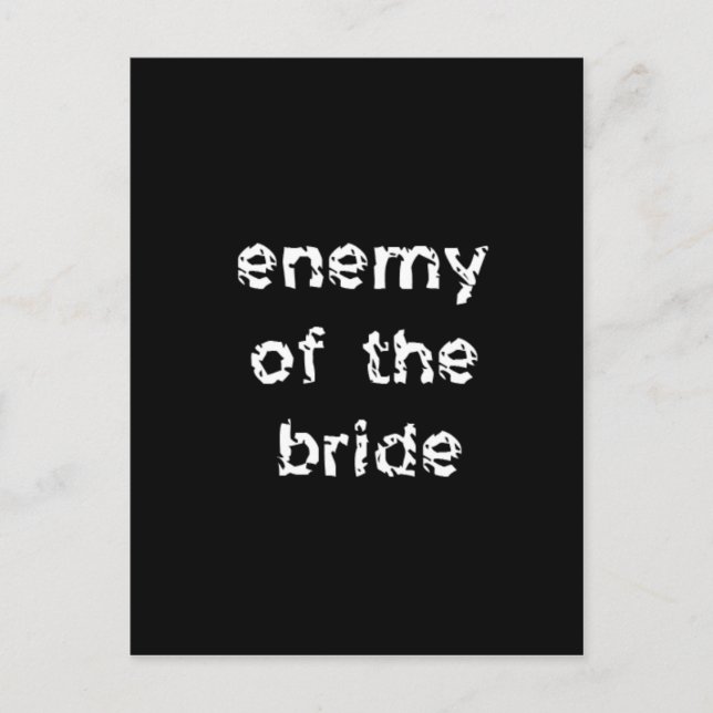Enemy of the Bride Postcard (Front)