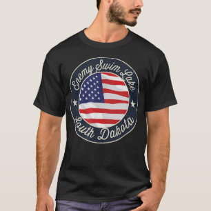 Enemy Swim Lake - Patriotic South Dakota Souvenir T-Shirt
