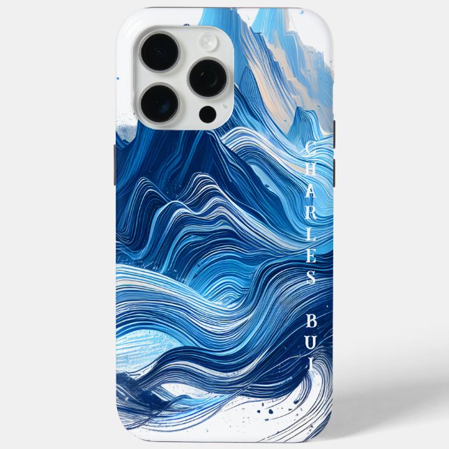 Energetic Blue for Sports Enthusiasts Case-Mate iPhone Case (Back)