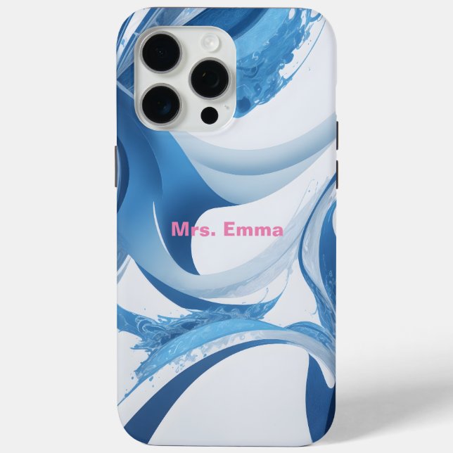 Energetic Blue for Sports Enthusiasts Case-Mate iPhone Case (Back)