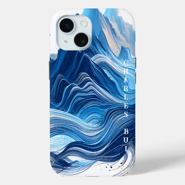 Energetic Blue for Sports Enthusiasts Case-Mate iPhone Case (Back)