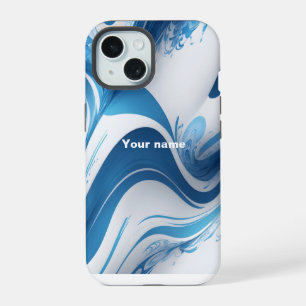Energetic Blue for Sports Enthusiasts iPhone 15 Case