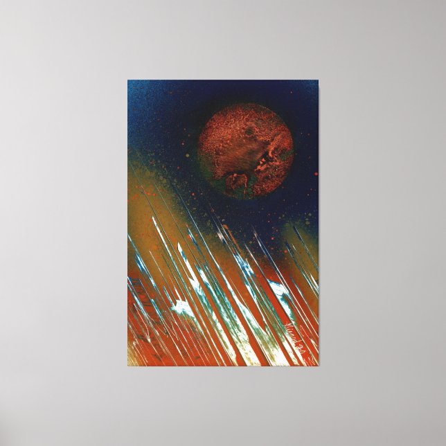 Energetic Bold Light Planetary Canvas Print (Front)