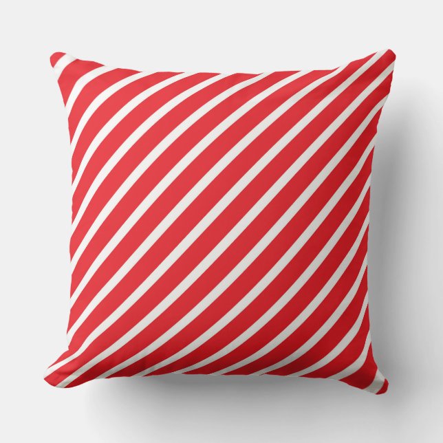 Energetic Candy Cane Pattern Cushion (Front)