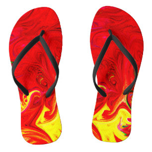 Energetic Color Burst Pattern Jandals