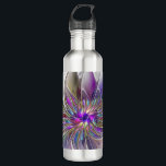 Energetic, Colourful Abstract Fractal Art Flower 710 Ml Water Bottle<br><div class="desc">A multicolored powerful fantasy flower, 
unique floral fractal art.
Design for your water bottle and more.</div>