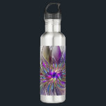 Energetic, Colourful Abstract Fractal Art Flower 710 Ml Water Bottle<br><div class="desc">A multicolored powerful fantasy flower, 
unique floral fractal art.
Design for your water bottle and more.</div>