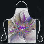 Energetic, Colourful Abstract Fractal Art Flower Apron<br><div class="desc">A multicolored powerful fantasy flower, 
unique floral Fractal Art.
Design for your apron and more.</div>