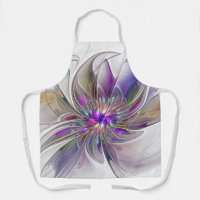 Energetic, Colourful Abstract Fractal Art Flower