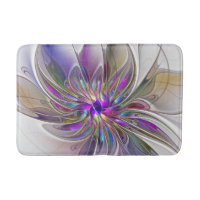 Energetic, Colourful Abstract Fractal Art Flower