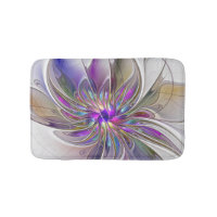 Energetic, Colourful Abstract Fractal Art Flower