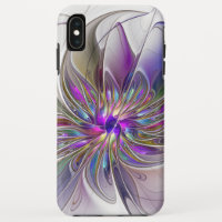 Energetic, Colourful Abstract Fractal Art Flower