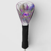 Energetic, Colourful Abstract Fractal Art Flower