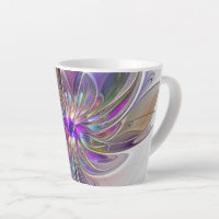 Energetic, Colourful Abstract Fractal Art Flower