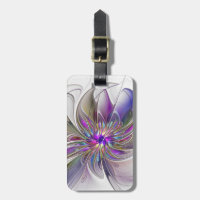 Energetic, Colourful Abstract Fractal Art Flower