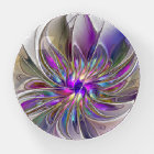 Energetic, Colourful Abstract Fractal Art Flower