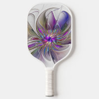 Energetic, Colourful Abstract Fractal Art Flower