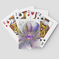 Energetic, Colourful Abstract Fractal Art Flower