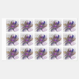 Energetic, Colourful Abstract Fractal Flower Name