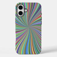 Energetic Colourful Ribbon Sunburst