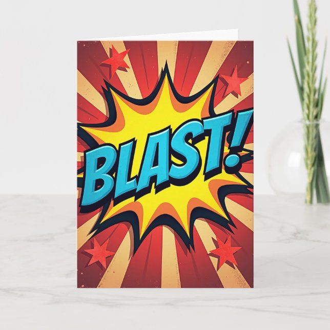 Energetic Comic Burst Card (Front)