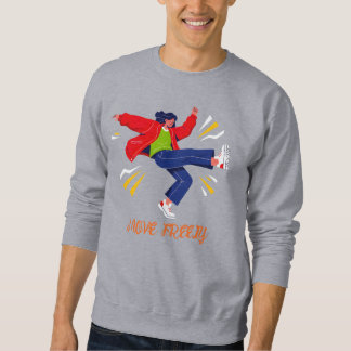 Energetic Dance Move Youth Graphic Sweatshirt