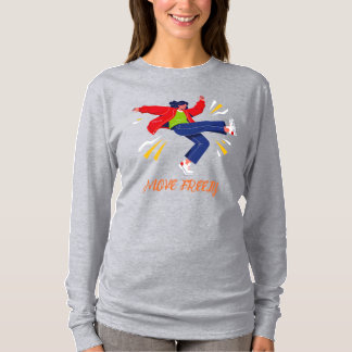Energetic Dance Move Youth Graphic T-Shirt