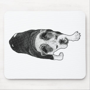 Energetic Dot Dog Sharpens Daily Desk Creativity Mouse Pad