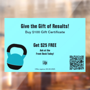Energetic Gym All Year Gift Certificate Promotion