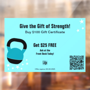 Energetic Gym Christmas Gift Certificate Promotion
