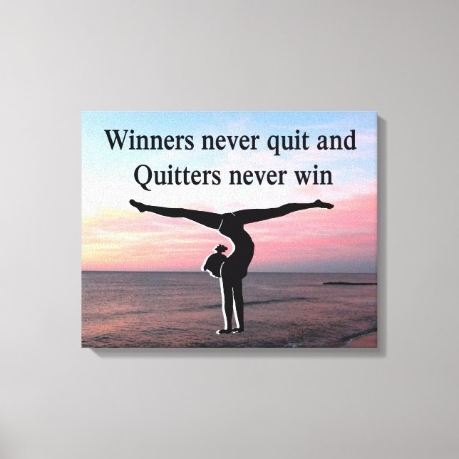 ENERGETIC GYMNAST CANVAS PRINT (Front)
