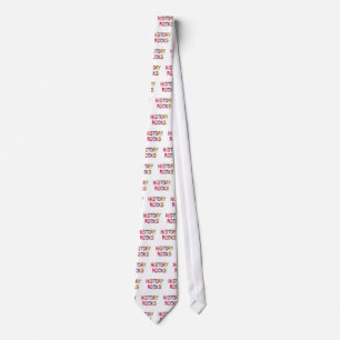 Energetic History Rocks Tie
